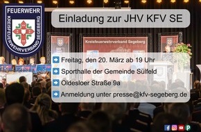 Kreisfeuerwehrverband Segeberg: FW-SE: Einladung zur Jahreshauptversammlung des Kreisfeuerwehrverband Segeberg