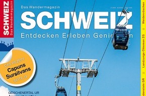 Wandermagazin SCHWEIZ: Bahnsinn: Die neue Ausgabe «Bergbahnwandern»