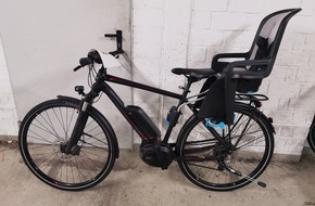 Polizeipräsidium Freiburg: POL-FR: Eigentümer oder Eigentümerin von Pedelec mit Kindersitz gesucht