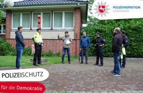 Polizeiinspektion Cuxhaven: POL-CUX: Aktion der Polizeiinspektion Cuxhaven zum Thema "Polizeischutz für die Demokratie"