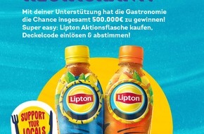 PepsiCo Deutschland GmbH: Lipton Ice Tea unterstützt die Gastronomie mit einer halben Million Euro - und so können Supporter helfen