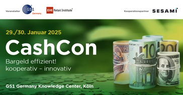 GS1 Germany: Save the Date: „CashCon2025“ am 29. und 30. Januar 2025 in Köln!