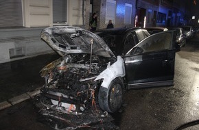 Polizei Aachen: POL-AC: Auto durch Feuer stark beschädigt