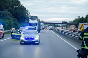 FW-RD: Zwei Verkehrsunfälle auf der A7 - 6 verletzte Personen Auf der Autobahn A7, Rendsburger Kreuz und der Anschlussstelle Warder, kam es am Donnerstag (19.08.2021) zu Verkehrsunfällen