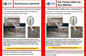 Kreispolizeibehörde Hochsauerlandkreis: POL-HSK: Polizei sucht Zeugen nach Brandanschlag