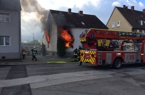Feuerwehr Recklinghausen: FW-RE: Wohnungsbrand mit einer schwer verletzten Person