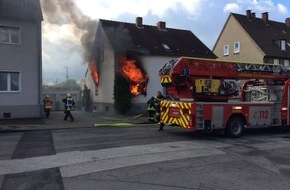 Feuerwehr Recklinghausen: FW-RE: Wohnungsbrand mit einer schwer verletzten Person