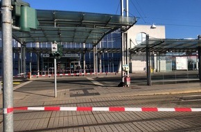 Bundespolizeiinspektion Erfurt: BPOLI EF: Zurückgelassener Rucksack löst Polizeieinsatz am Flughafen Erfurt-Weimar aus