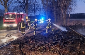 Freiwillige Feuerwehr der Stadt Goch: FF Goch: Baumschnitt in Flammen