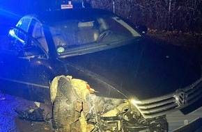 Polizeipr&auml;sidium Nordhessen: POL-KS: Mutma&szlig;liches Autorennen endet mit Unfall: Hinweise auf beteiligten Golf 6 erbeten