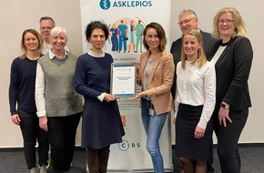 Asklepios Kliniken GmbH & Co. KGaA: "Asklepios Preis Patientensicherheit 2024" für CIRS verliehen