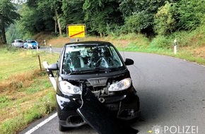 Polizeipräsidium Westpfalz: POL-PPWP: Mit Gegenverkehr zusammengestoßen