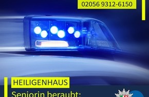 Polizei Mettmann: POL-ME: Seniorin beraubt: Polizei ermittelt - 2508109