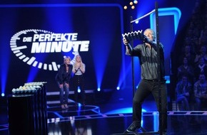 SAT.1: Jeanette Biedermann, Thomas M. Stein und Sonya Kraus beim Spieleabend von Ulla Kock am Brink in "Die perfekte Minute" (mit Bild)