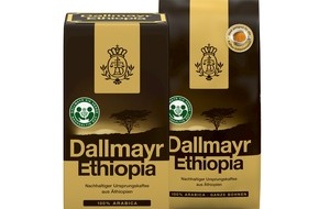 Alois Dallmayr Kaffee oHG: Relaunch: Dallmayr Ethiopia / Dallmayr präsentiert seinen Ursprungskaffee im neuen Design und startet ein neues Hilfsprojekt