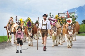 Alpbachtal Tourismus: Alpbachtal | Almsommer endet mit farbenfrohem Almabtrieb