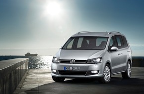 Volkswagen / AMAG Import AG: Le coup d'envoi d'une vie en mouvement: le nouveau VW Sharan est le monospace le plus économe au monde dans sa catégorie