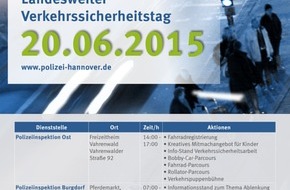 Polizeidirektion Hannover: POL-H: Verkehrssicherheitstag 2015 in der Polizeidirektion Hannover