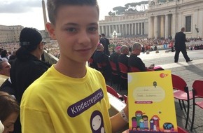 ZDF: ZDF-"logo!"-Kinderreporter trifft Papst Franziskus (FOTO)