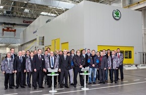 Skoda Auto Deutschland GmbH: Neue SKODA Pressenstraße in Mladá Boleslav feierlich eröffnet (FOTO)