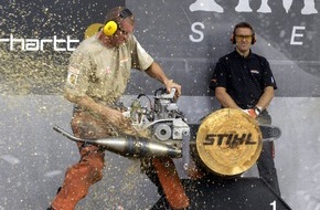 STIHL TIMBERSPORTS Series: Einladung zur STIHL® TIMBERSPORTS® Weltmeisterschaft Internationale Sportholzfäller-Elite trifft sich am 13. September 2009 in Brienz/BE