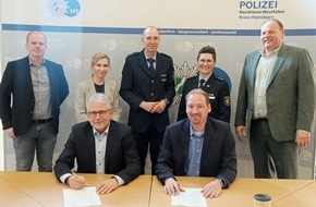 Kreispolizeibehörde Heinsberg: POL-HS: Neue Polizeiwache im Herzen der Stadt Hückelhoven/ Mietvertrag unterzeichnet