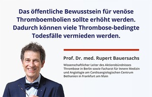 Mylan Germany GmbH (A Viatris Company): Publikumspressemitteilung: Thrombosen frühzeitig erkennen und behandeln – Viatris unterstützt den Welt-Thrombose-Tag 2024