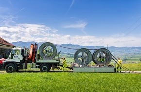 St.Gallisch-Appenzellische Kraftwerke AG: Medienmitteilung: SAK verkabelt Freileitungen in der Linthebene – für mehr Versorgungssicherheit