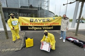 Gesellschaft für bedrohte Völker e.V. (GfbV): Proteste zur Bayer-Hauptversammlung: Ackergift bedroht indigene Völker