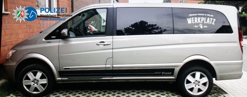 Polizei Warendorf: POL-WAF: Ahlen. Silberner Mercedes Vito gestohlen