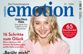 EMOTION Verlag GmbH: Anna Maria Mühe: "Ich kann nicht kochen, bestelle aber sehr gutes Essen"