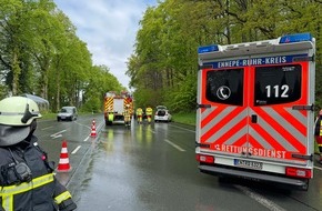 Feuerwehr Herdecke: FW-EN: Verkehrsunfall mit zwei Fahrzeugen auf der Wittbräucker Straße