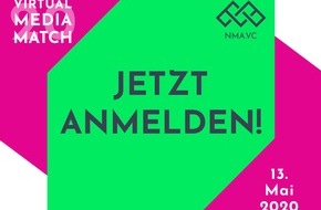 next media accelerator GmbH (nma): NMA Media Match: Virtuelles Treffen von Startups, InvestorInnen und Media Professionals