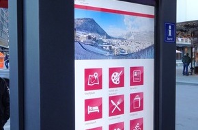 SIGNAL AG: Chur informiert interaktiv - Erster doppelseitiger, digitaler Info-Point der Schweiz eingeweiht (Bild)