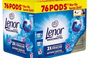 PreZero Stiftung & Co. KG: Pressemitteilung: Verpackungsinnovation: Lenor All-in-1 PODS im Silphie-Karton neu bei Lidl