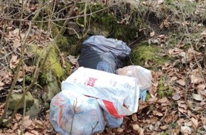 Polizeiinspektion Hameln-Pyrmont/Holzminden: POL-HM: Müllablagerung im Wald / Verursacher ermittelt