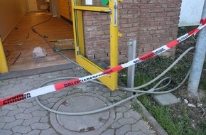 Polizeidirektion Bad Kreuznach: POL-PDKH: Versuchter Diebstahl eines Geldautomaten aus der Postbank Bad Kreuznach