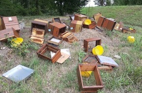 Polizeipräsidium Offenburg: POL-OG: Rheinau, Diersheim - Zeugenaufruf nach zerstörten Bienenvölkern