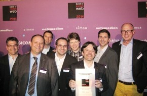 Debrunner Koenig Gruppe: Debrunner Koenig remporte le bronze aux «Best of Swiss Web 2014»