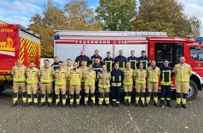 Freiwillige Feuerwehr Alpen: FW Alpen: Erfolgreiche Halbzeit in der Grundausbildung