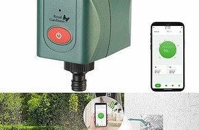 PEARL GmbH: Bewässerung smart steuern und anpassen: Royal Gardineer WLAN-Bewässerungscomputer BWC-610 mit Ventil, Wetterdatenabgleich per App