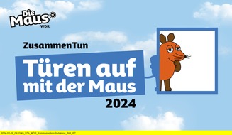 WDR Westdeutscher Rundfunk: Tag des Teams: „Türen auf mit der Maus“ am 3. Oktober 2024