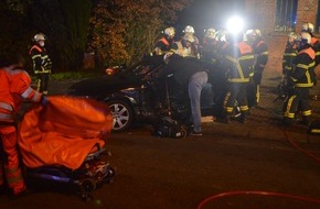 Polizeiinspektion Stade: POL-STD: Vorfahrt missachtet - zwei Verletzte bei Verkehrsunfall im Alten Land