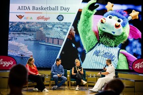 Aktuelle Pressemeldung: Kurz vor der Frauen-WM: Basketball-Prominenz zu Gast auf AIDAperla