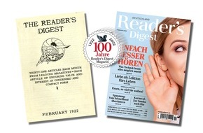 Reader's Digest Deutschland: 100 Jahre Reader's Digest / Das große kleine Monatsmagazin feiert Geburtstag / Reader's Digest bietet nützliche Informationen und beste Unterhaltung im kompakten Format