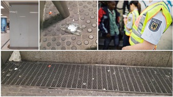 Bundespolizeidirektion München: Bundespolizeidirektion München: 30-Jähriger warf im Hauptbahnhof mit Glasflasche und verletzte Frau am Auge / Bundespolizeistreife nimmt Täter fest