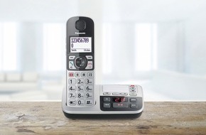 Panasonic Deutschland: Panasonic Seniorentelefone KX-TGQ500 und KX-TGE510 / Sicherheit und Komfort - jetzt auch für die IP-Telefonie