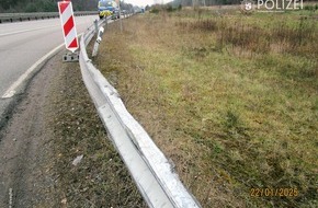 Polizeipräsidium Westpfalz: POL-PPWP: Wer hat die Schutzplanken demoliert?