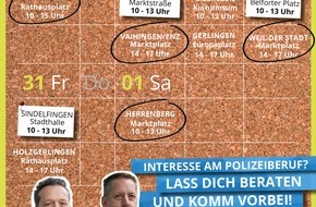 Polizeipräsidium Ludwigsburg: POL-LB: Landkreis Böblingen und Ludwigsburg: Einstellungsberater des Polizeipräsidiums Ludwigsburg sind wieder mit dem Karrieremobil auf Pfingsttour