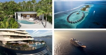 The Ritz-Carlton Maldives, Fari Islands: Die neue Superyacht „Luminara“ der The Ritz-Carlton Yacht Collection ankert vor dem The Ritz-Carlton Maldives, Fari Islands